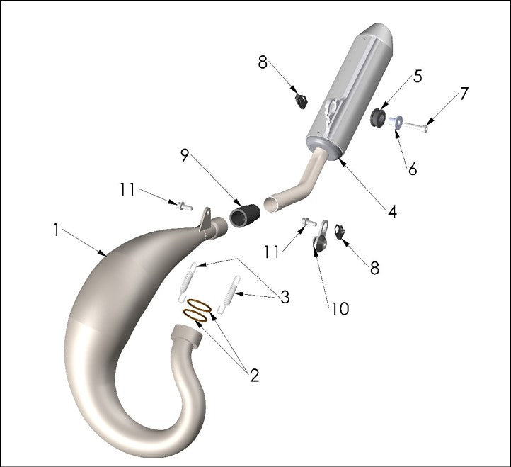 SILENCER ASSY - 2025 JR 7 in ROUND - ONE EAR MOUNTING
