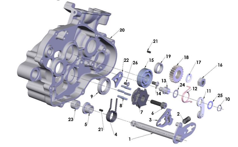 RETAINER - SHIFT DRUM BEARING