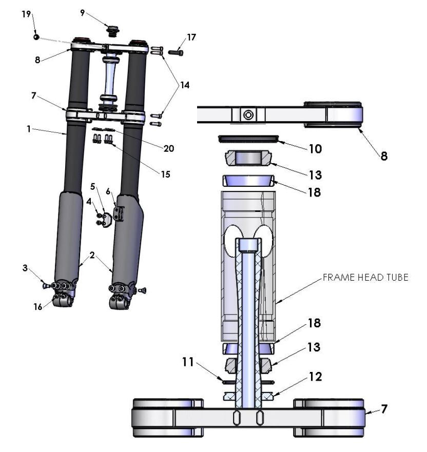DUST SEAL - STEERING HEAD - SMALL ID