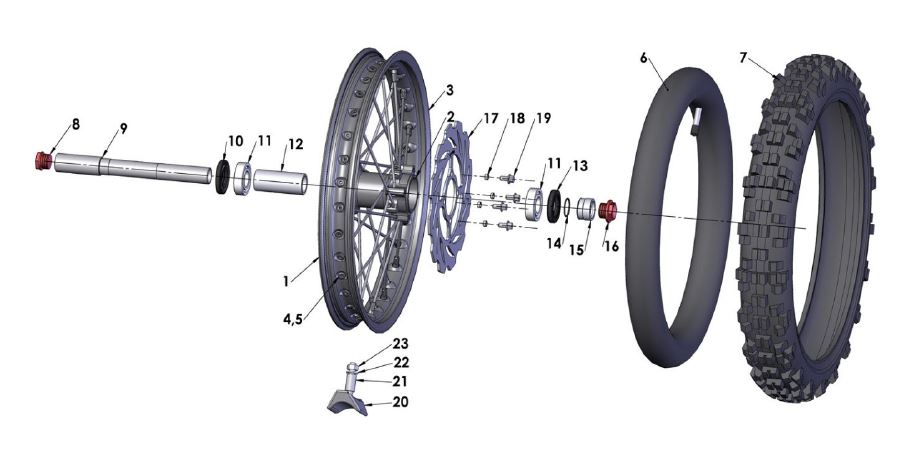 SPACER - BEARING - FRONT HOLLOW AXLE