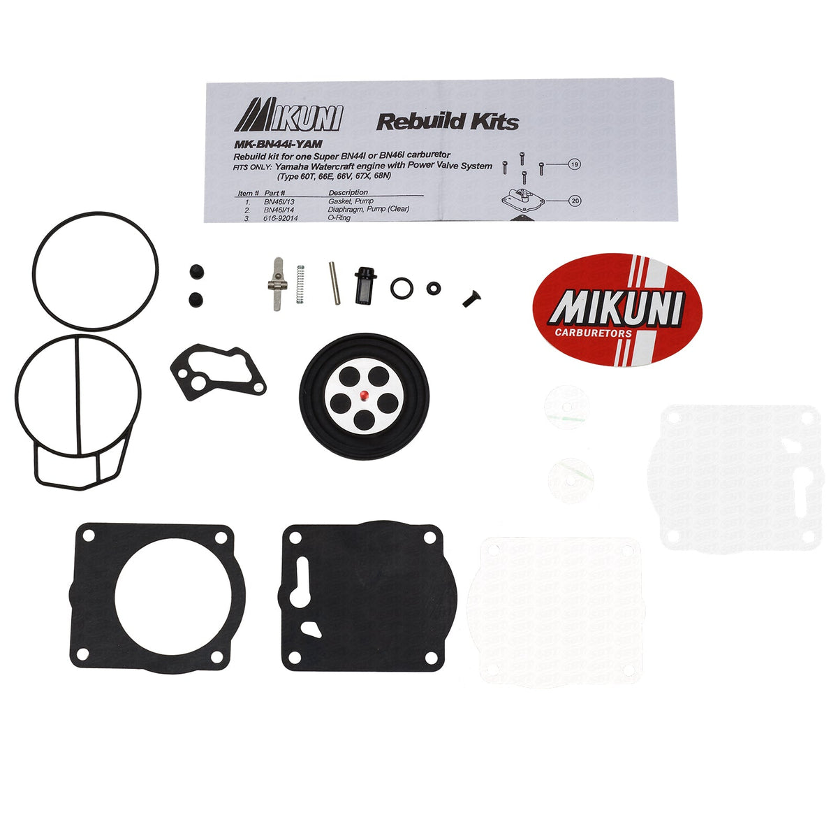 Mikuni Carburetor Rebuild kit for BN44I Yamaha PV